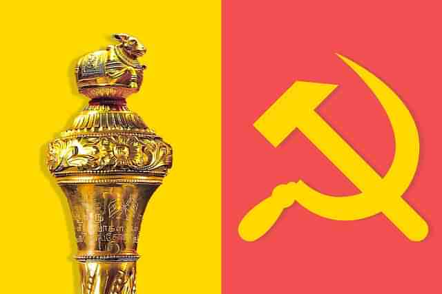 The Sengol and the Communist symbol Hammer and Sickle (Representative Image)